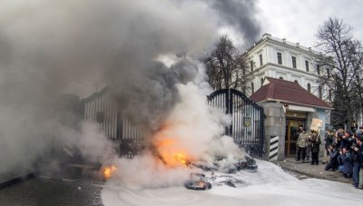 Обстановка в центре Киева вновь накаляется