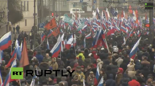 "Марш памяти" в Москве трансляции онлайн