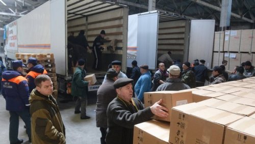 Гуманитарная помощь из России доставлена в Донецк