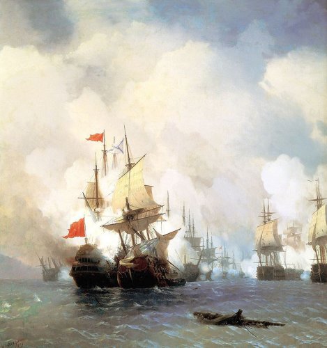245 лет назад русская эскадра уничтожила турецкий флот в Чесменском сражении