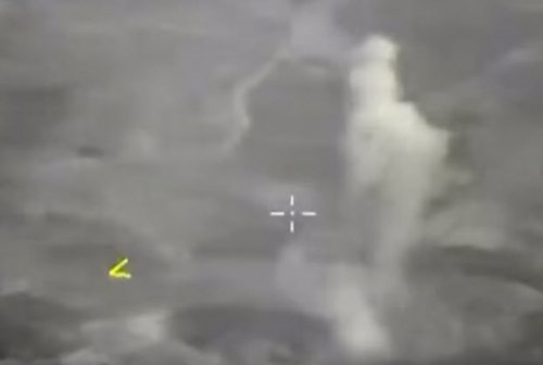 Видео авиаудара корректируемой авиабомбой с Су-34 по цеху взрывных устройств ИГИЛ