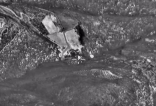 Видео авиаударов ВКС России по позициям ИГИЛ