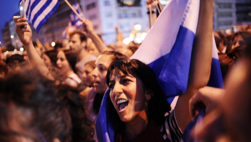 В Афинах прошел митинг солидарности с Россией