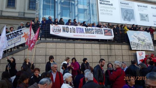 Мадрид третий день протестует против агрессии НАТО и Турции 