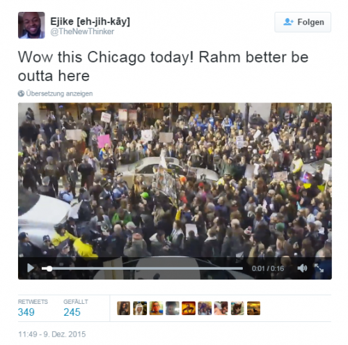 В Чикаго возобновились протесты из-за произвола полиции