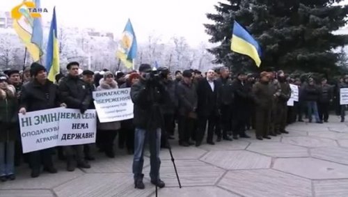 Украина: шахтеры и фермеры бастуют