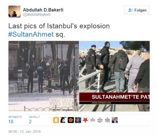 На центральной площади Стамбула прогремел мощный взрыв