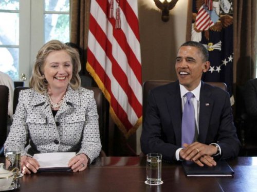 Барак Обама в шутку назвал Хиллари Клинтон своей преемницей