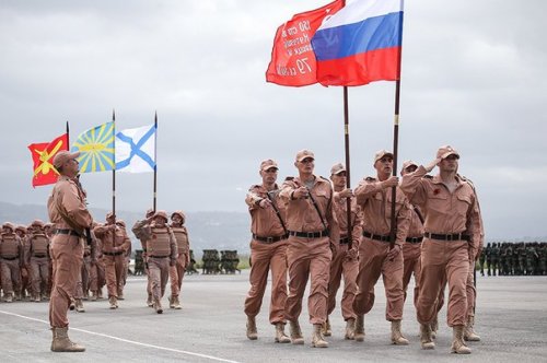 Репетиция парада Победы прошла на российской базе Хмеймим в Сирии