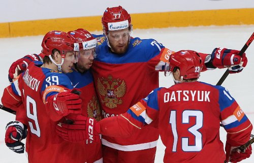 Сборная России забросила 10 шайб в ворота Дании на ЧМ по хоккею