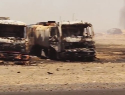 ВКС РФ уничтожили конвой бензовозов ИГ возле Эр-Ракки