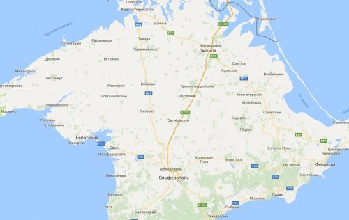 Google вернул на свои карты прежние названия населённых пунктов Крыма