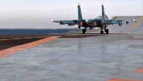 Палубные истребители крейсера "Адмирал Кузнецов" уничтожили крупное бандформирование 