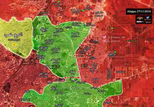 Сирийская армия освободила 8 кварталов в восточной части Алеппо 