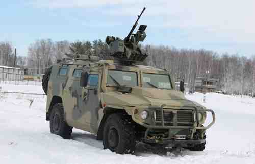 В войска поставлена очередная партия бронеавтомобилей «Тигр» с модулем «Арбалет-ДМ» 