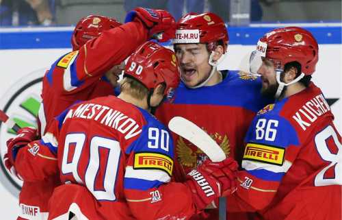 Россия победила Данию на ЧМ по хоккею 