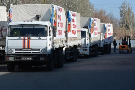 Шестой российский конвой доставил гуманитарную помощь в Донбасс