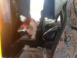 Погибшие мирные жители в автобусе под Волновахой (+18)