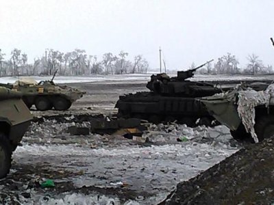 Разгром украинского укрепрайона под Дебальцево (18+)