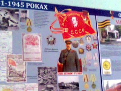 Портрет Сталина на школьном стенде разозлил одесских националистов