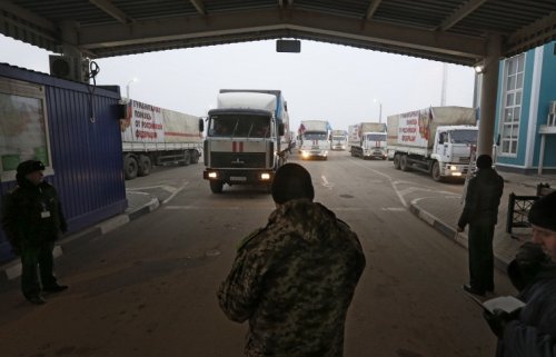 Украинские пограничники не прибыли для оформления гуманитарной колонны МЧС России
