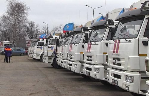В Ростовской области сформировали очередной гуманитарный конвой