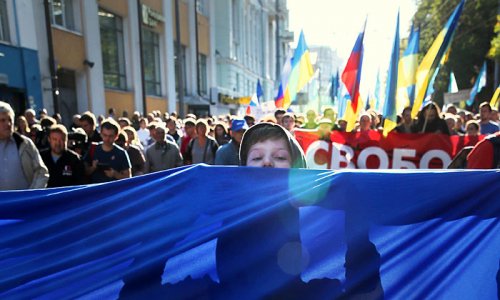 О заимствовании российской оппозицией украинской символики