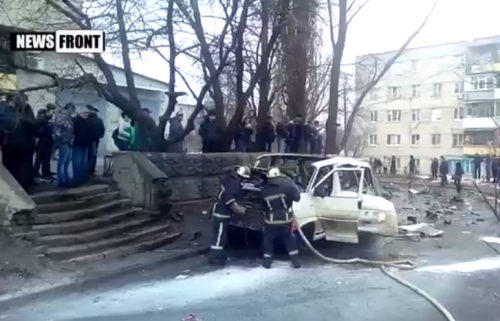 В Харькове  взорван автомобиль комбата «Слобожанщины»  (Видео)