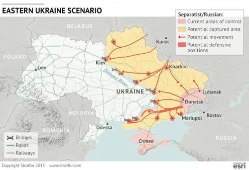 «Stratfor»: Как Россия нападёт на Украину: шесть сценариев 