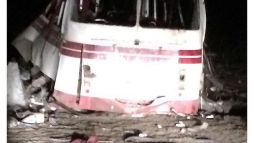 Милиция считает подрыв автобуса на мине в Донецкой области терактом