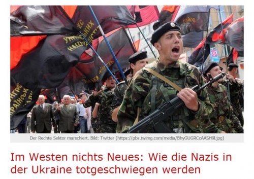 Германия делает вид, что на Украине нет фашизма