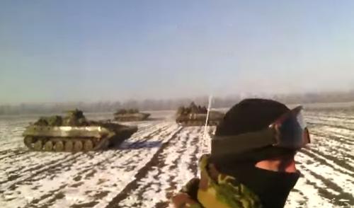 Видео бегства силовиков ВСУ из Дебальцево, как это было